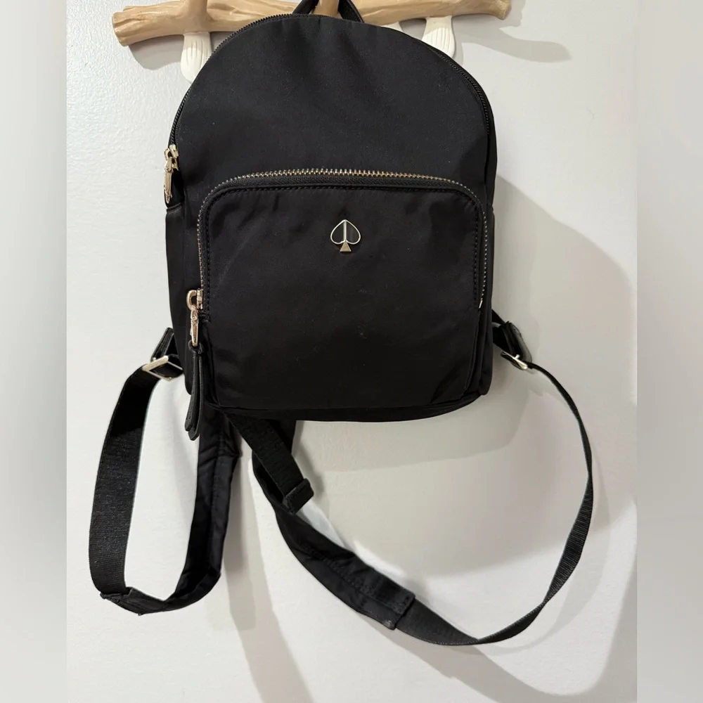 KATE SPADE Backpack Black Nylon 30x23 Cm T